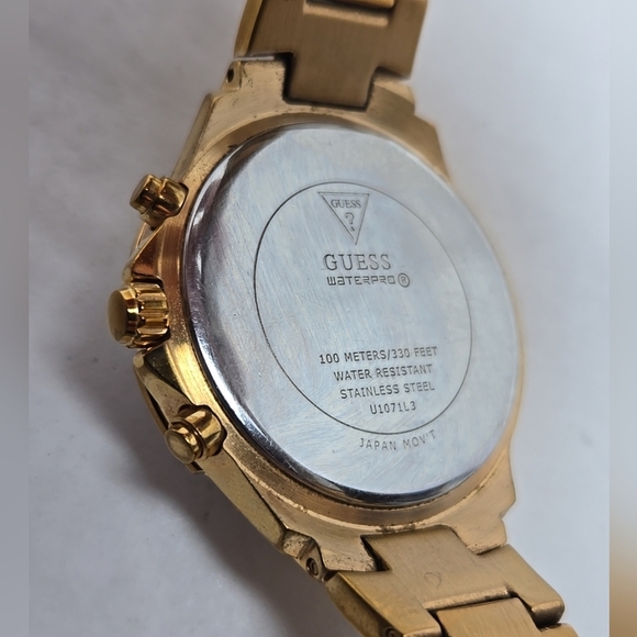 Womens Guess U1071L3 Chronograph Crystals Rose Gold New Battery - Picture 10 of 10